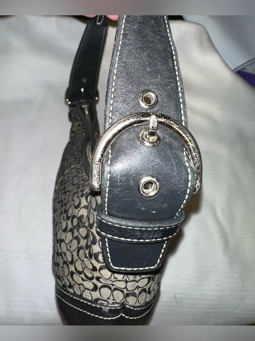 Vintage Y2K Coach Signature C Shoulder Bag